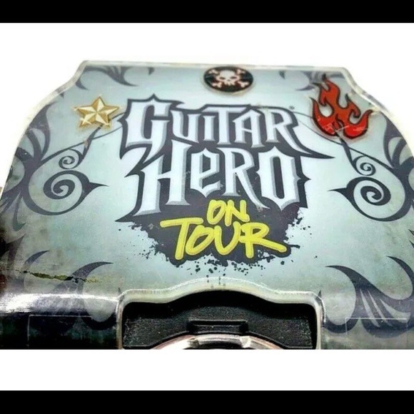 NINTENDO DS GUITAR HERO On Tour Red Octane GUITAR GRIP CONTROLLER Tested - Picture 9 of 12